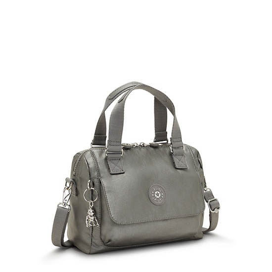 Kipling Zeva Metallic Handbag Handbag Grijs | België 1925VR